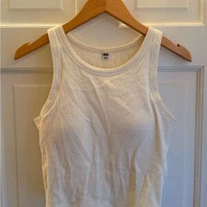 Uniqlo White Bra Tank Top